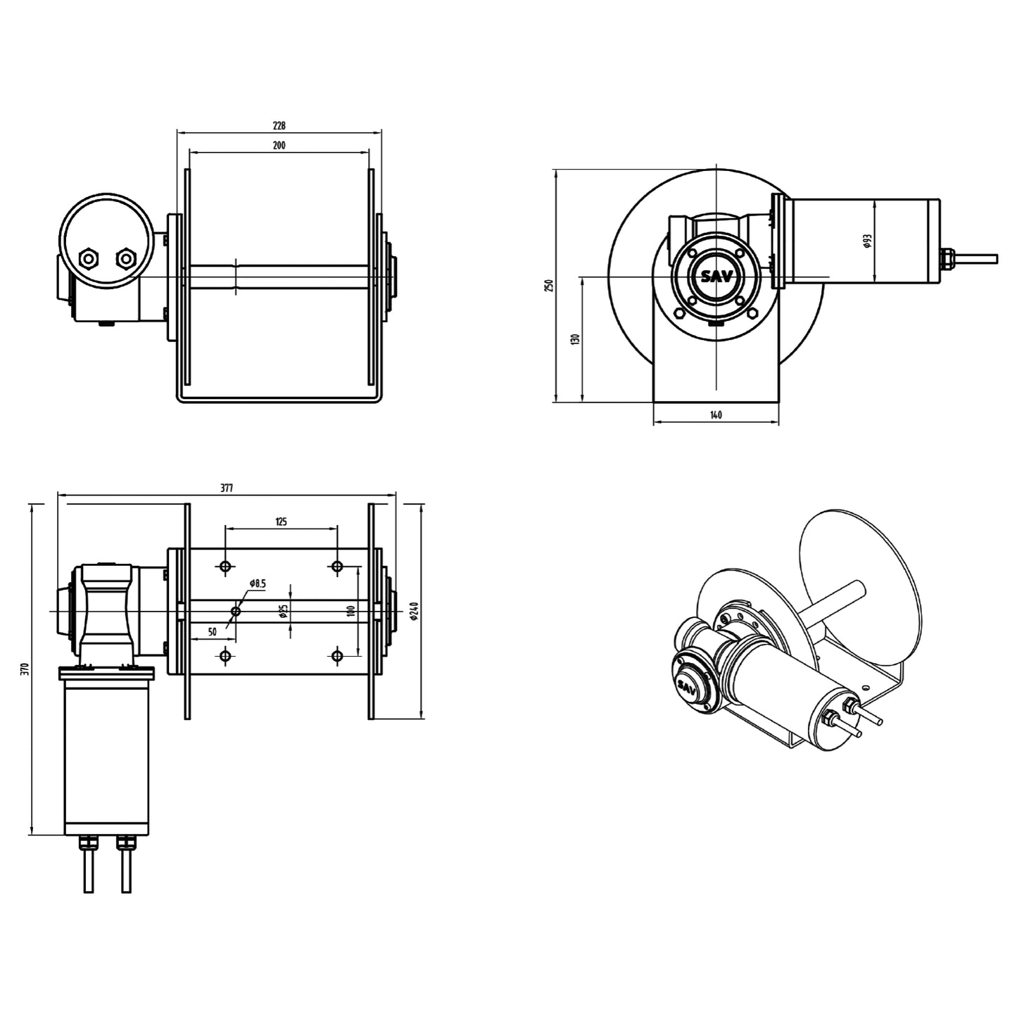 SAV Signature Series Winches 1000