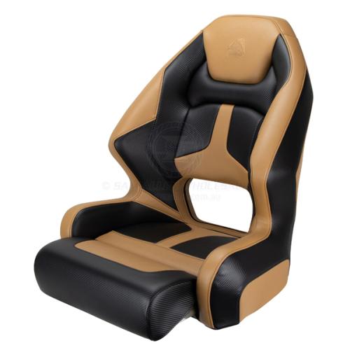 S.A.W Seat Relaxn Mako Incl Thigh Rise Tan & Black Carbon with Cover