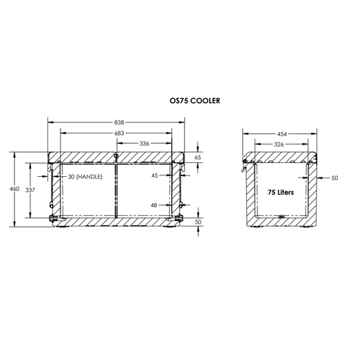 Icey Tek OneSkin 75 Grey Cooler